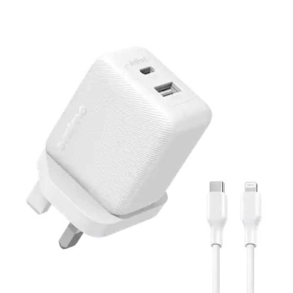 PowerCube 201 UK Type Plug 20W Charger Kit